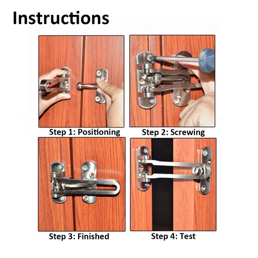 IPSA Heavy Duty Premium Door Guard For Main Doors Finish SS